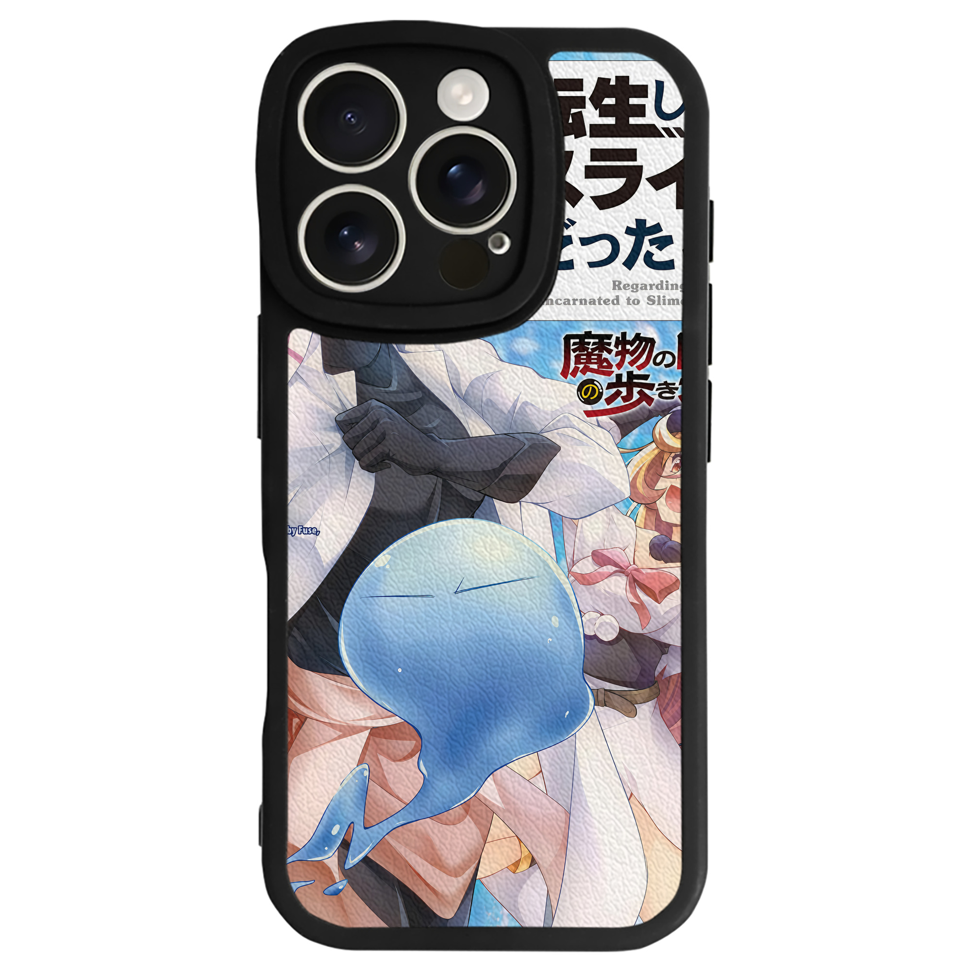 （画像用） 転スラ Regarding Reincarnated to Slime 【iPhone 16シリーズ対応】シリコンスマホケース（レザー調） 材質：シリコン